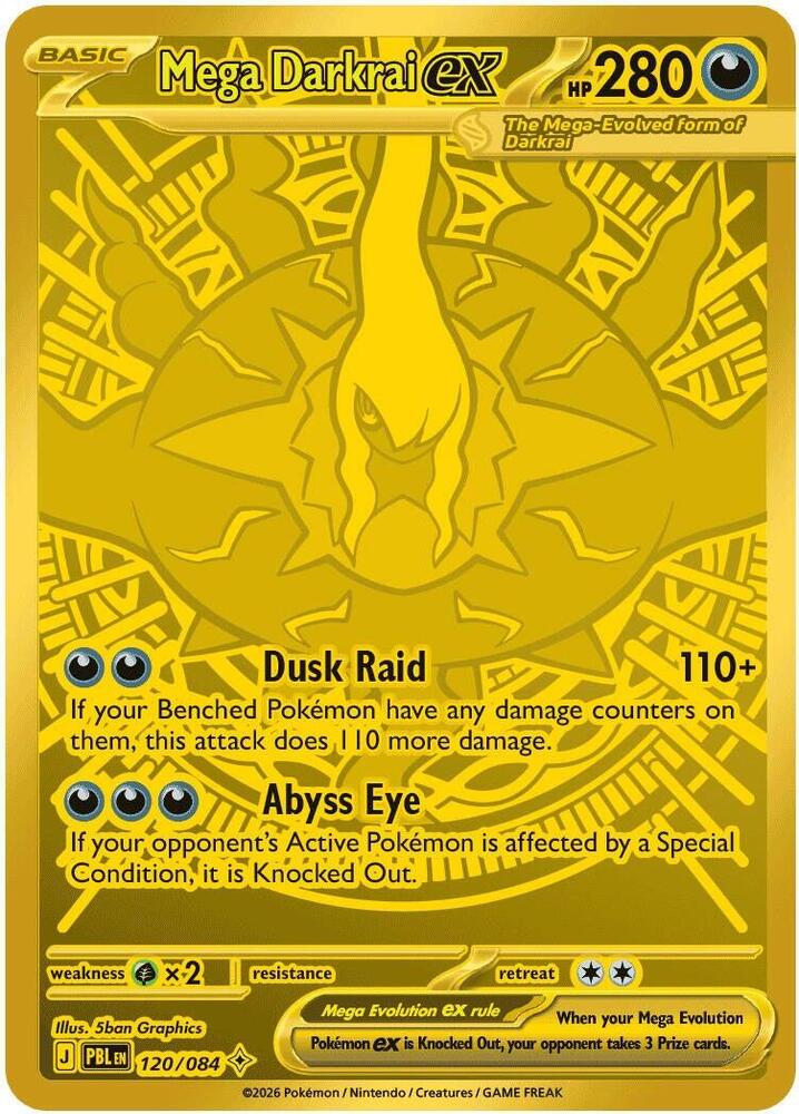 Mega Darkrai ex - 120/084 - 120/084: ME05: Pitch Black