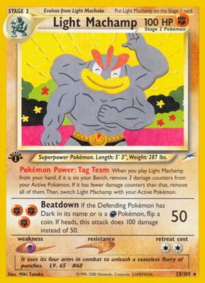 Light Machamp - 025/105: Neo Destiny