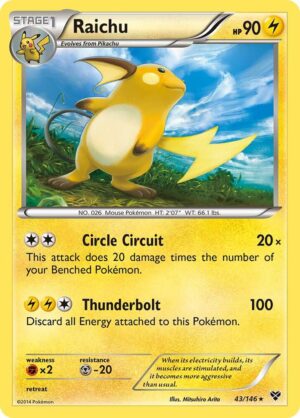 Raichu - 43/146: XY Base Set (LP)